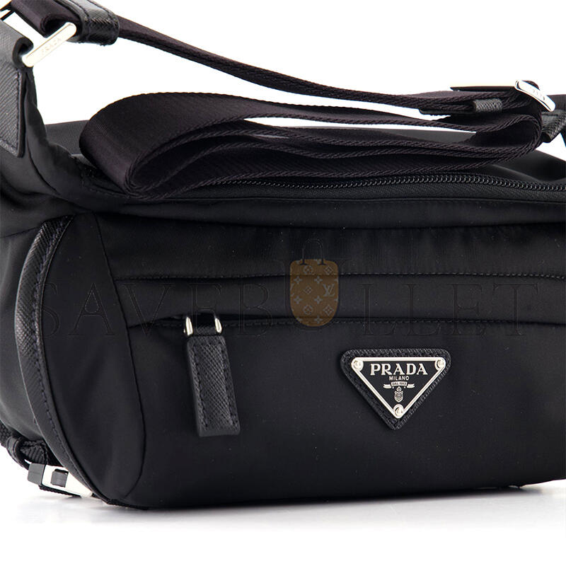 Pra*a re-nylon fanny pack 2vh171 (20*12.5*10cm)